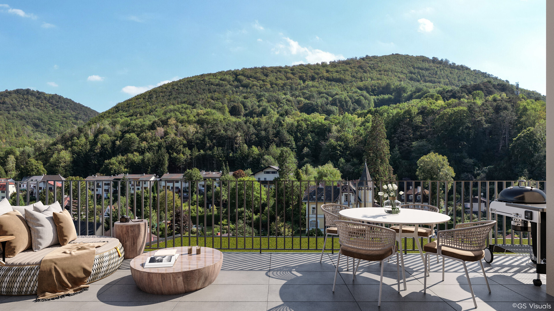 Sonnige Penthouse-Wohnung mit großer Dachterrasse und tollem Wienerwaldblick - zu kaufen in 2391 Kaltenleutgeben