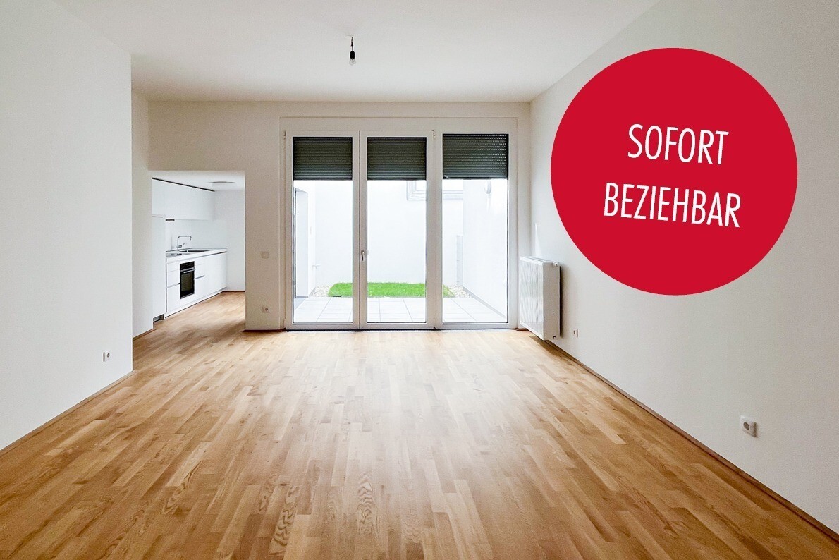 2-room garden apartment with terrace in low-energy house - for rent in 1160 Vienna