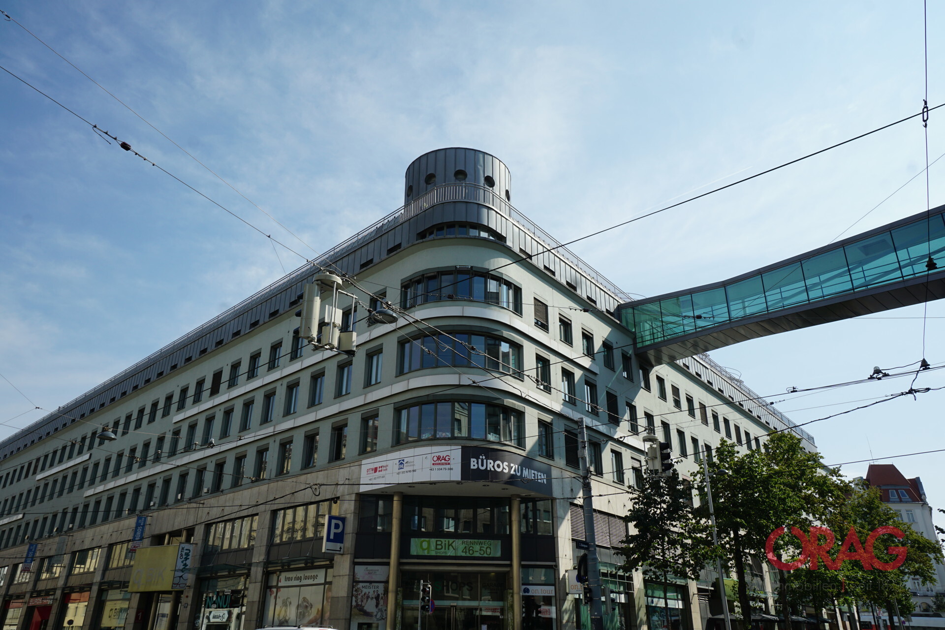 Geschäftsfläche am Rennweg in einem Bürozentrum mit Außenzugang zu mieten - 1030 Wien