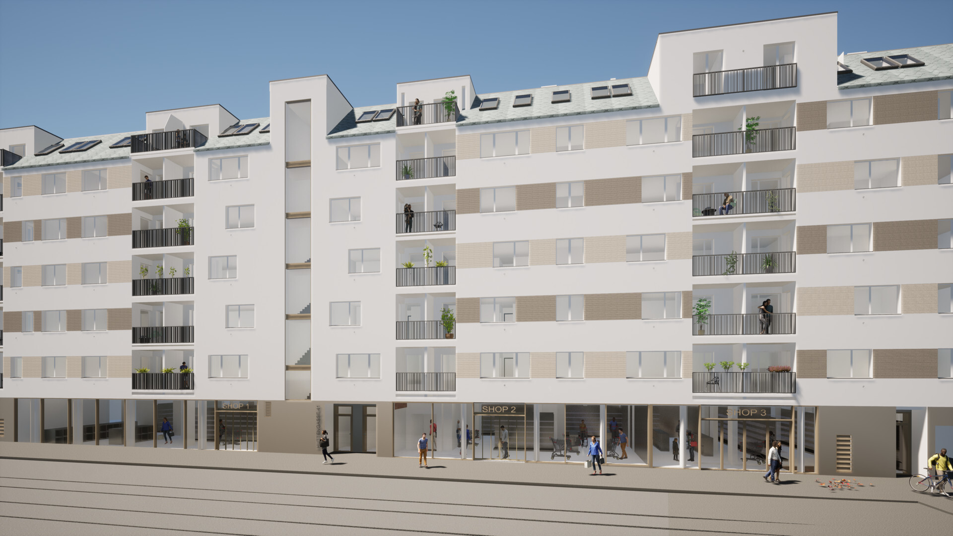 Neubauprojekt in Ottakring: Smarte 1-Zimmer-Wohnung mit Loggia in Niedrigenergiehaus, zu Mieten in 1160 Wien