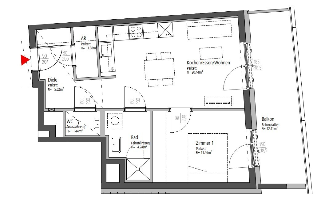 Tolle 2-Zimmer Wohnung - mit perfekter Anbindung ins Zentrum - 8020 Graz