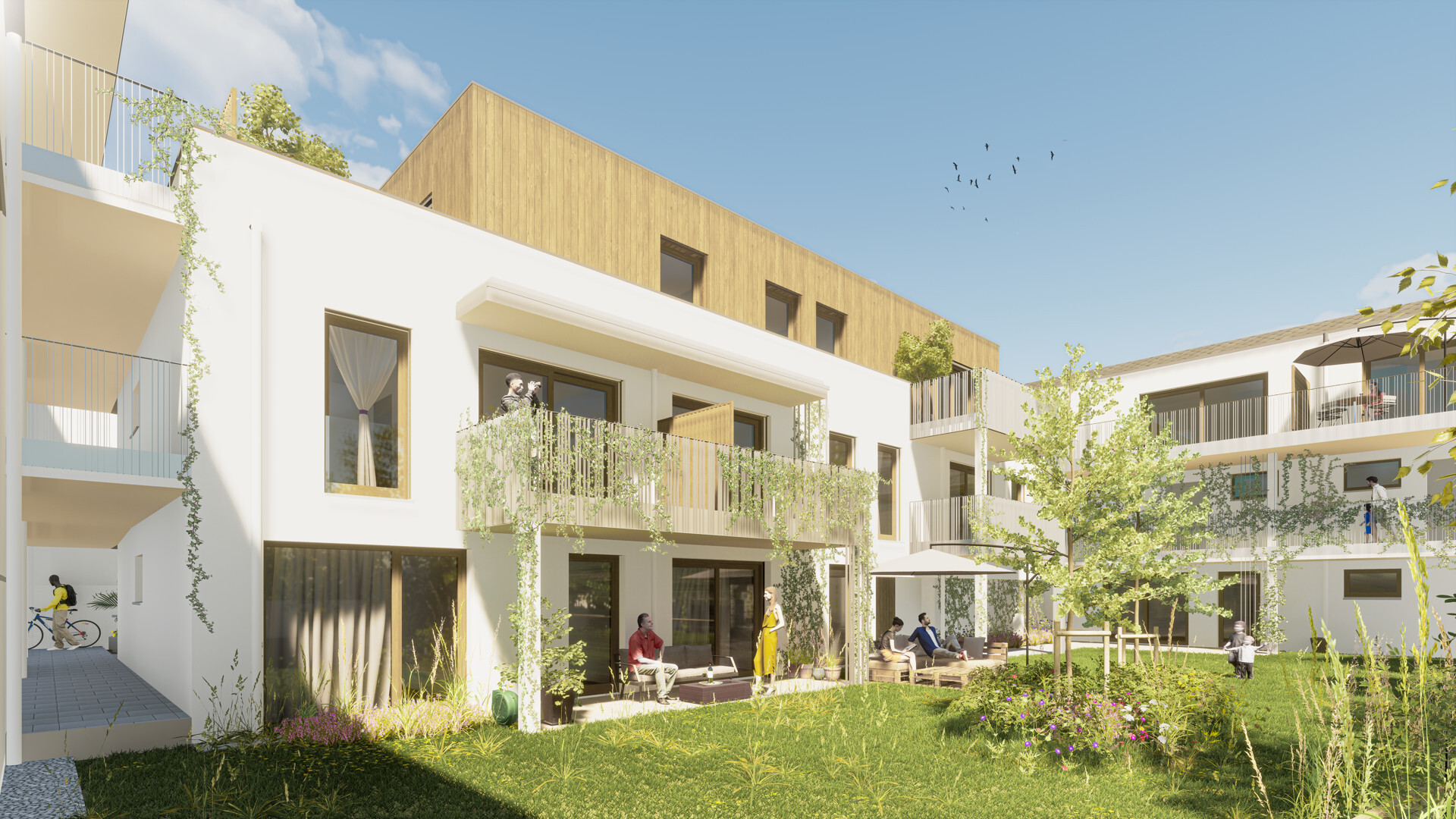 Energieeffiziente Balkon-Wohnung mit eigenem Gartenanteil - zu kaufen in 2340 Mödling